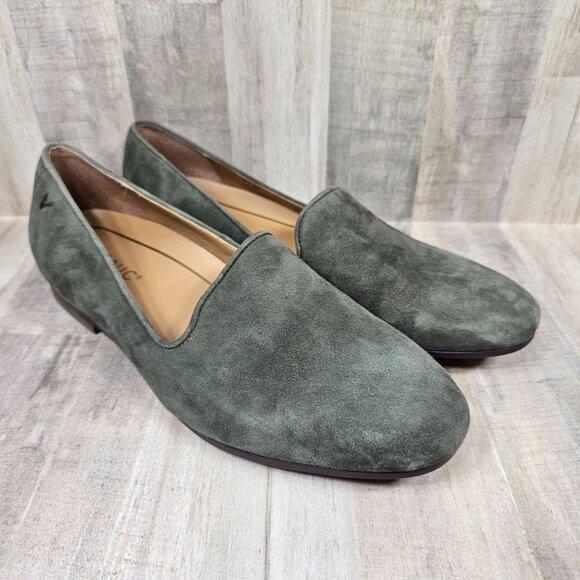 Vionic Womans Size 7 Green Suede Shoes Willa - Picture 2 of 10